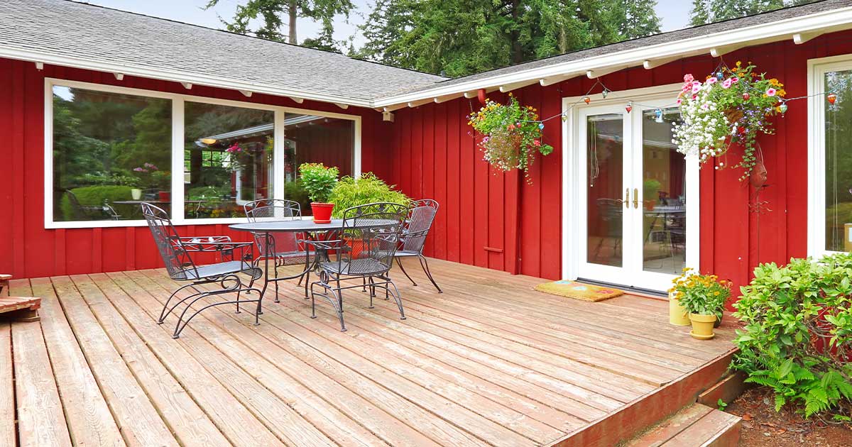 red house deck for pvc decking vs composite decking